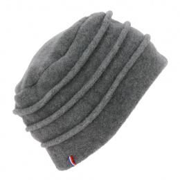 Colette Grey Polar Fleece Beanie - Traclet