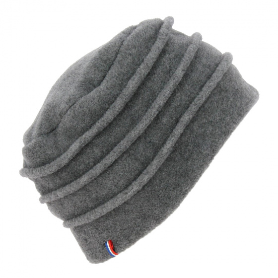 Colette Grey Polar Fleece Beanie - Traclet