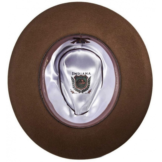 Chapeau Indiana Jones Marron Sous Licences - Feutre Poil