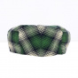 Children's Blue and Green Checkered Flat Cap - Traclet