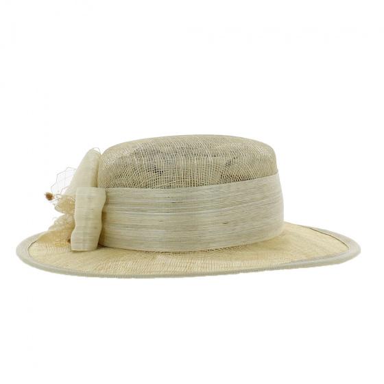 Chapeau de Cérémonie Sidonie Beige - Traclet Chapeau de Cérémonie Sidonie Beige - Traclet