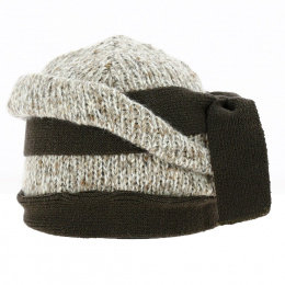 Brown Wool Olivia Beanie -Traclet