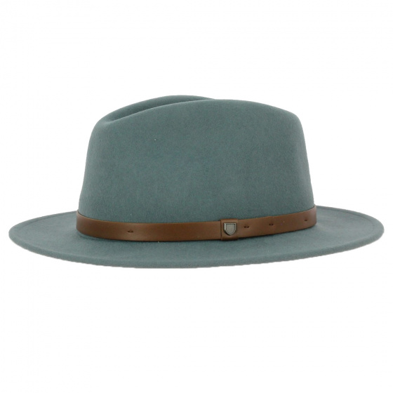 Chapeau Fedora Messer Feutre Laine Vert Amande - Brixton