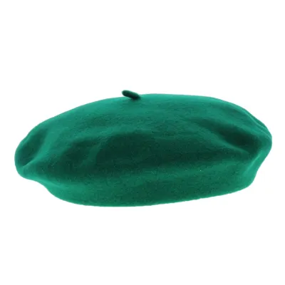 Béret Basque Fina Laine Vert - Elosegui