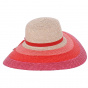 Rosa Wide Brim Natural Straw Capeline - Traclet