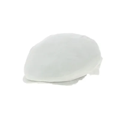 Casquette Plate Poggy Chanvre Blanche - Flechet Reference : 11362 | Chapellerie Traclet