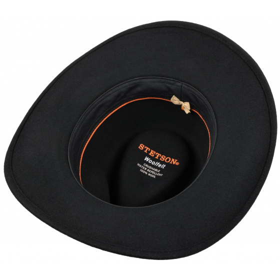 Chapeau Cheval Traveller Feutre laine Noir - Stetson