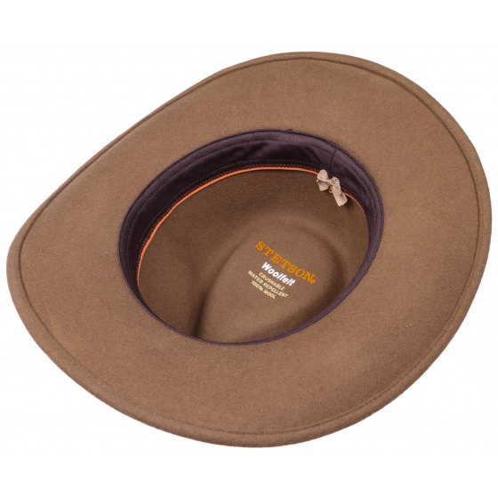 Cheval Traveller Wool Felt Hat Beige - Stetson