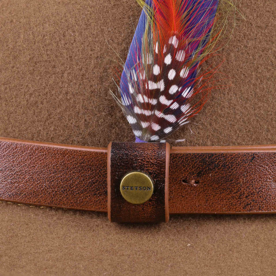 Cheval Traveller Wool Felt Hat Beige - Stetson