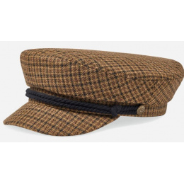 Marin Fiddler Caramel & Black Checkered Cap - Brixton