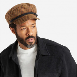 Marin Fiddler Caramel & Black Checkered Cap - Brixton