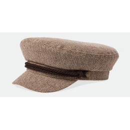 Marin Fiddler Brown Herringbone Cap - Brixton