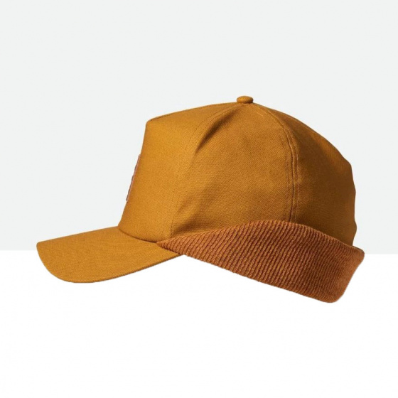Snapback Cap with Ear Flaps Camel - Brixton
