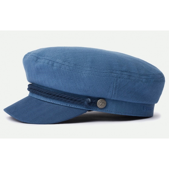 Brown Cotton Flower Fiddler Marine Cap - Brixton