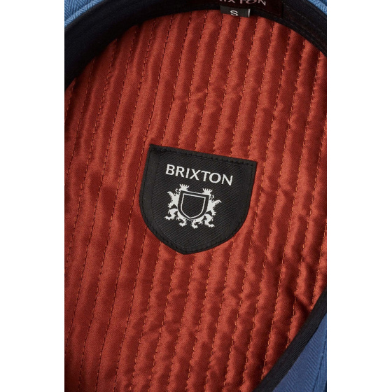 Brown Cotton Flower Fiddler Marine Cap - Brixton