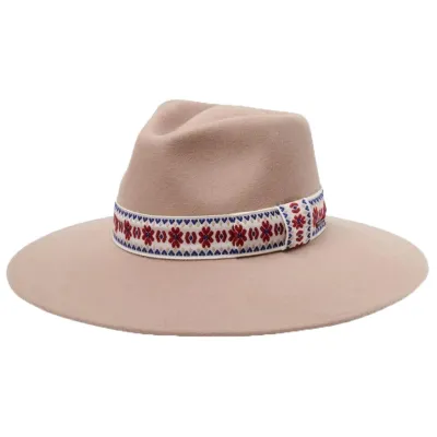 Joanna Wool Felt Traveller Hat Sand - Brixton Reference: 18276 | Traclet Hatters