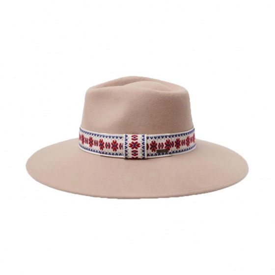 Joanna Wool Felt Traveller Hat Sand - Brixton