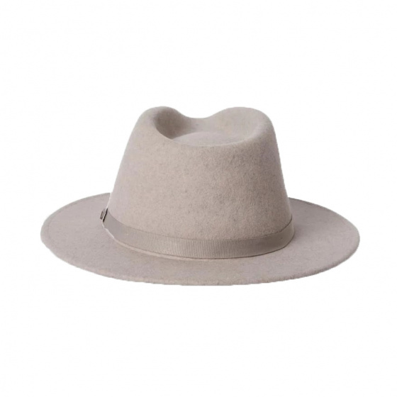 Mouse Grey Packable Wool Felt Fedora Hat - Brixton