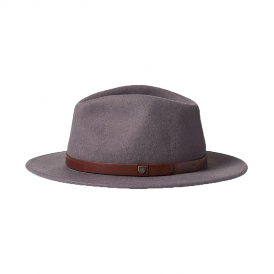 Messer Grey Fedora Hat - Brixton