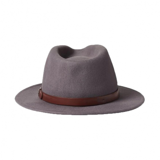 Messer Grey Fedora Hat - Brixton