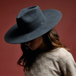 Traveller Hat Primrose Black Wool Felt - Brixton