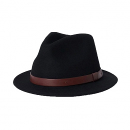 Baby Messer Wool Felt Fedora Hat Black - Brixton