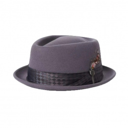Grey Stout Hat - Brixton