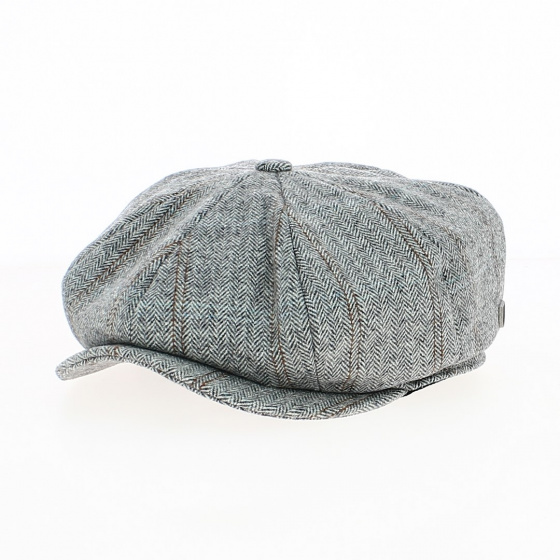 Gavroche Brood Baggy Herringbone Cap Light Grey - Brixton