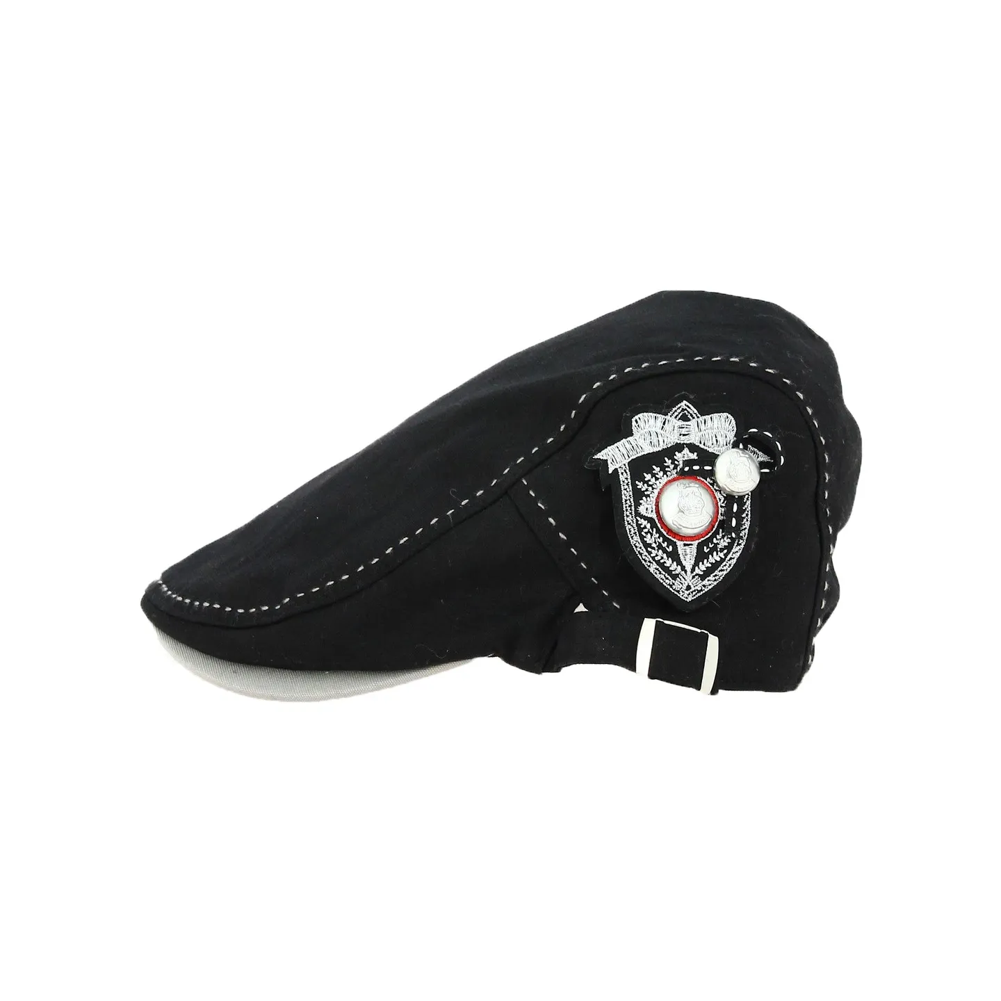 Black Lapaz Flat Cap - Keyone Reference: 12348 | Traclet Hat Shop