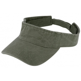 Calvia Cotton Visor Cap Olive - Traclet