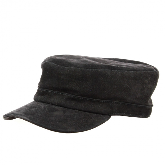Casquette Cubaine Cuir Noir - City Sport