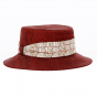 Women's Paule Cork Hat in Red - Crambes
