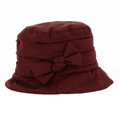Chapeau de pluie Bordeaux Laine Imperméable - Traclet Référence : 18307 | Chapellerie Traclet