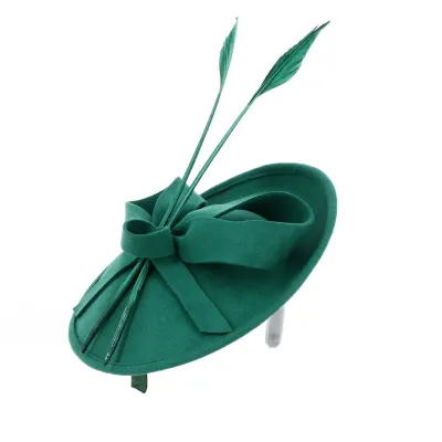Chapeau Bibi- Serre-tête Zita Feutre Vert - Traclet