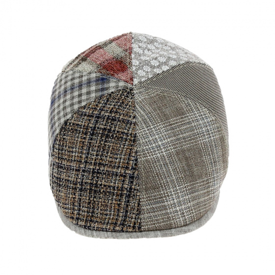 Casquette Bombée Patchwork Lin et Coton - Traclet