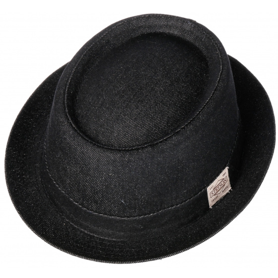 Oldmar Denim Black Pork Pie Hat - Stetson
