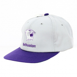 Northwestern Gray Strapback Cap - Traclet