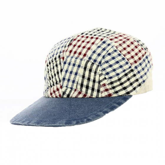 Red and blue checkered baseball cap - Torpedo