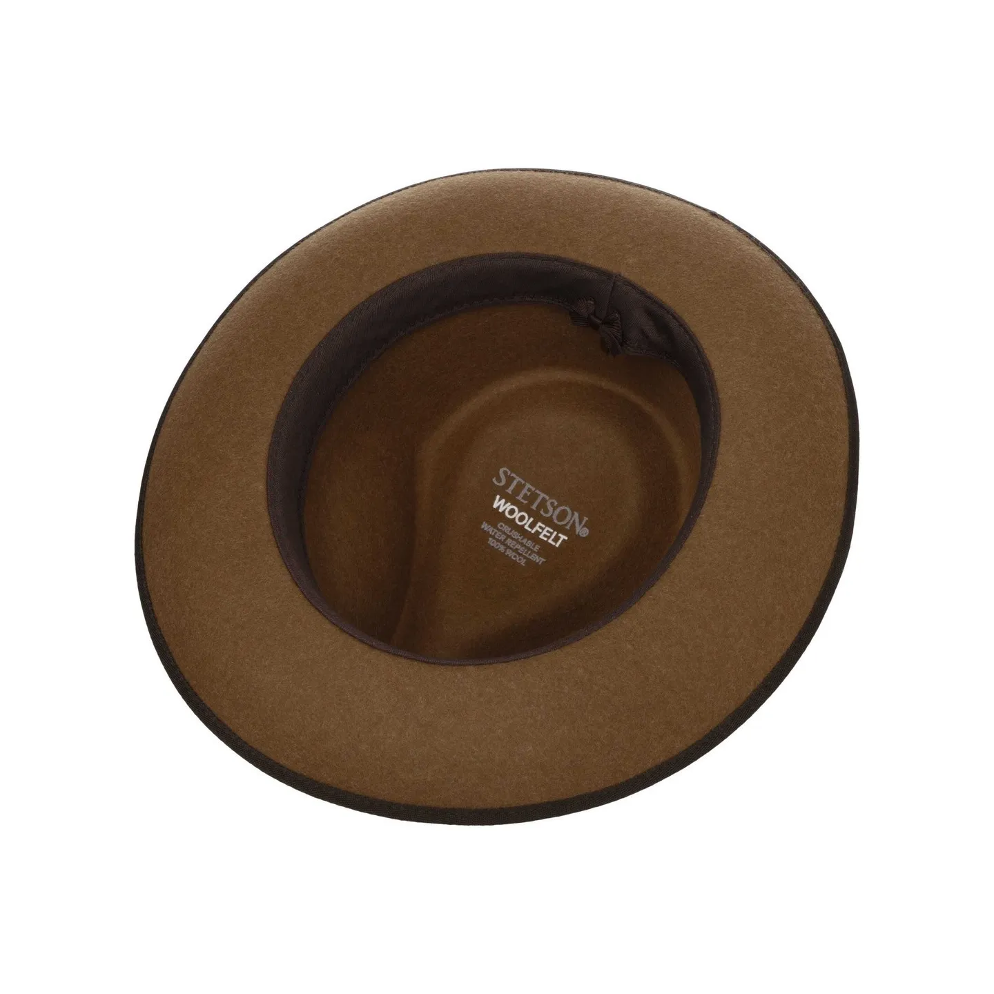 Chapeau Fedora Feutre Laine Cognac - Stetson Reference : 18338 | Chapellerie Traclet
