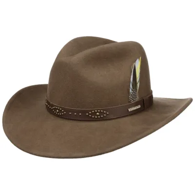 Chapeau Western Vitafelt Laine Marron - Stetson Reference : 18339 | Chapellerie Traclet