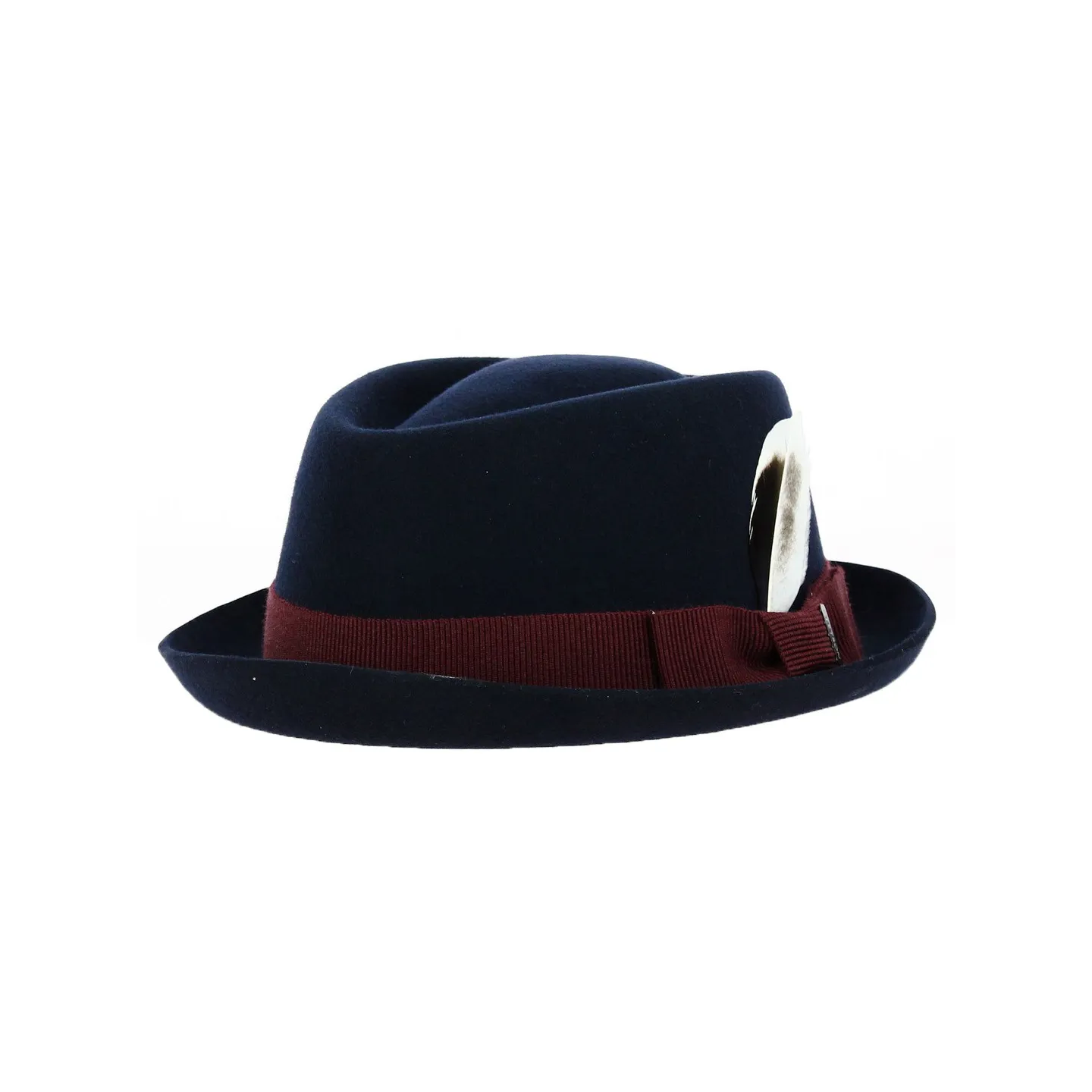 Chapeau PorkPie Diamond Feutre Laine Marine - Stetson Reference : 18340 | Chapellerie Traclet