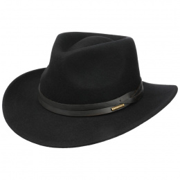 Western Wool Felt Hat Black - Stetson