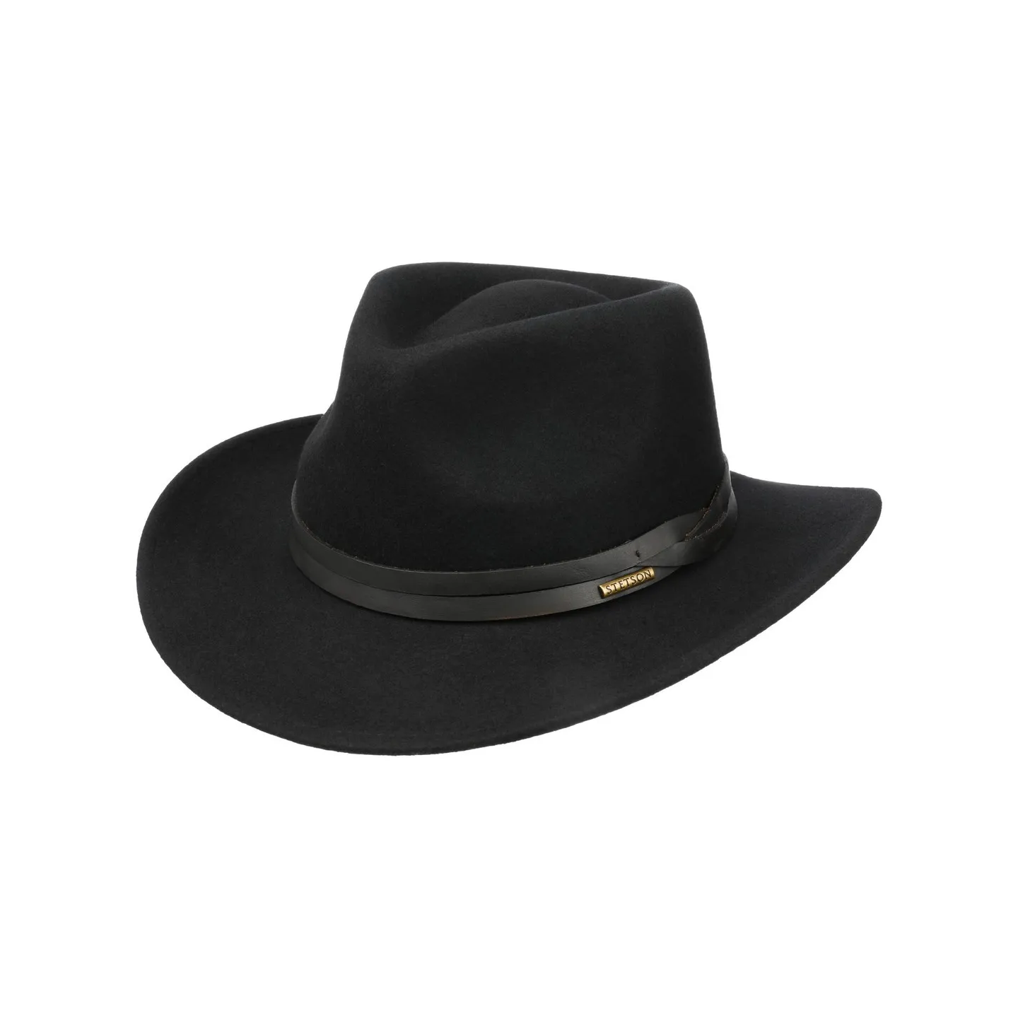 Western Wool Felt Hat Black - Stetson Reference: 18343 | Traclet Hat Shop