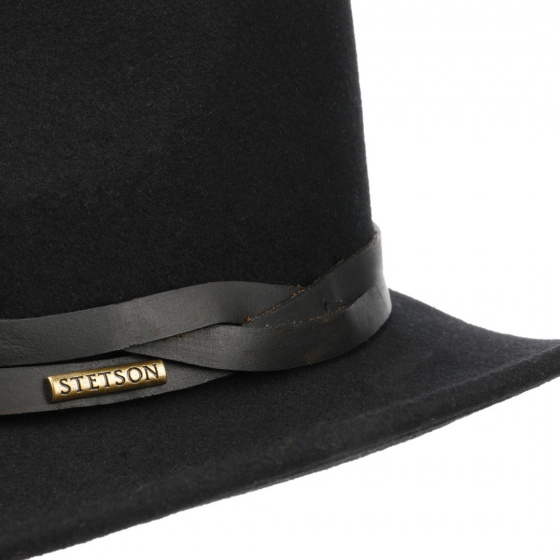 Western Wool Felt Hat Black - Stetson