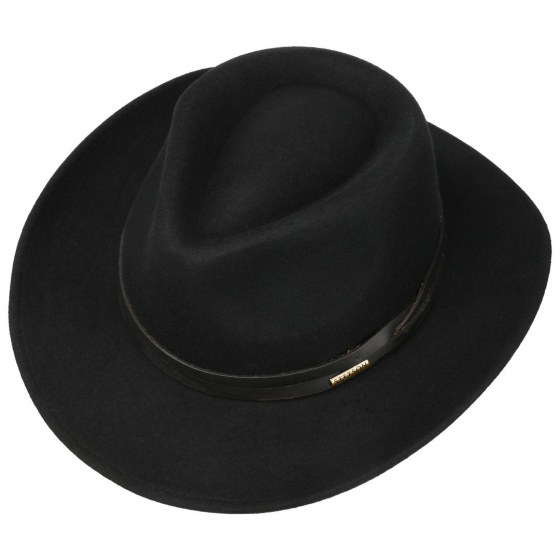 Western Wool Felt Hat Black - Stetson