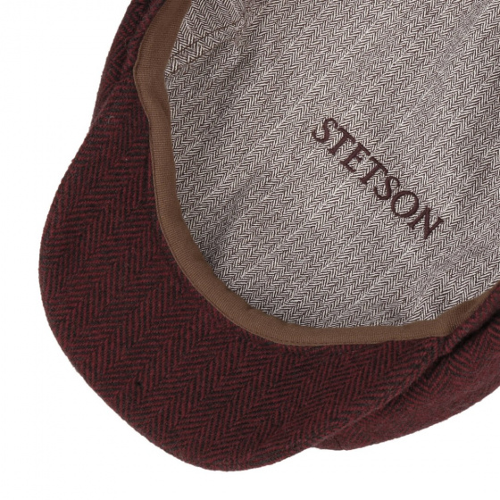 Casquette Hatteras Woolrich Bordeaux - Stetson Casquette Hatteras Woolrich Bordeaux - Stetson