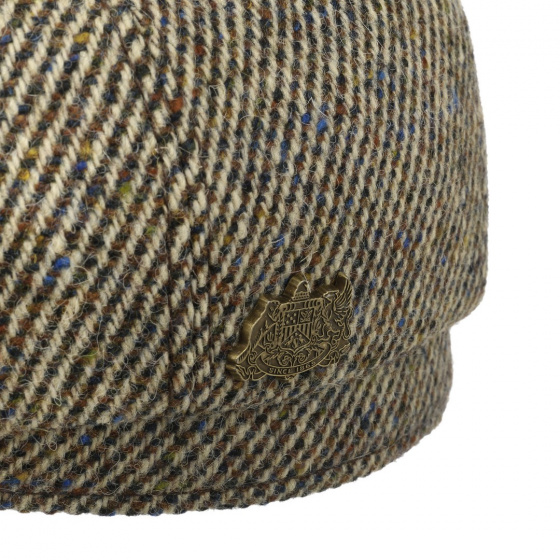 Casquette Hatteras Check Laine Marron - Stetson
