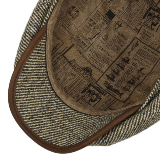 Casquette Hatteras Check Laine Marron - Stetson