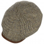 Hatteras Check Wool Brown Cap - Stetson