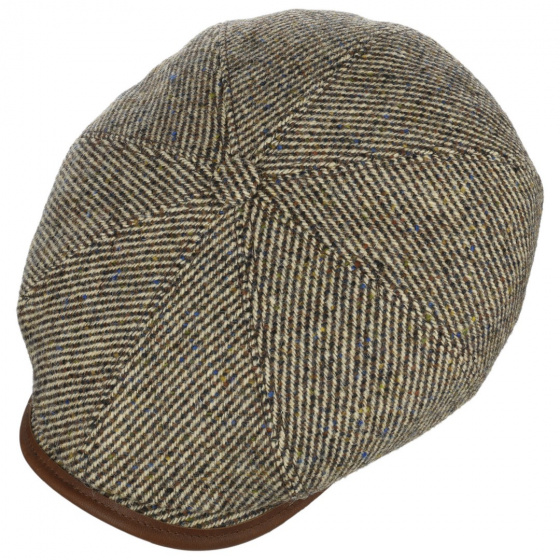 Casquette Hatteras Check Laine Marron - Stetson